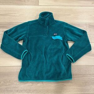 Patagonia Women's Re-Tool Snap-T Pullover Teal Green Size M